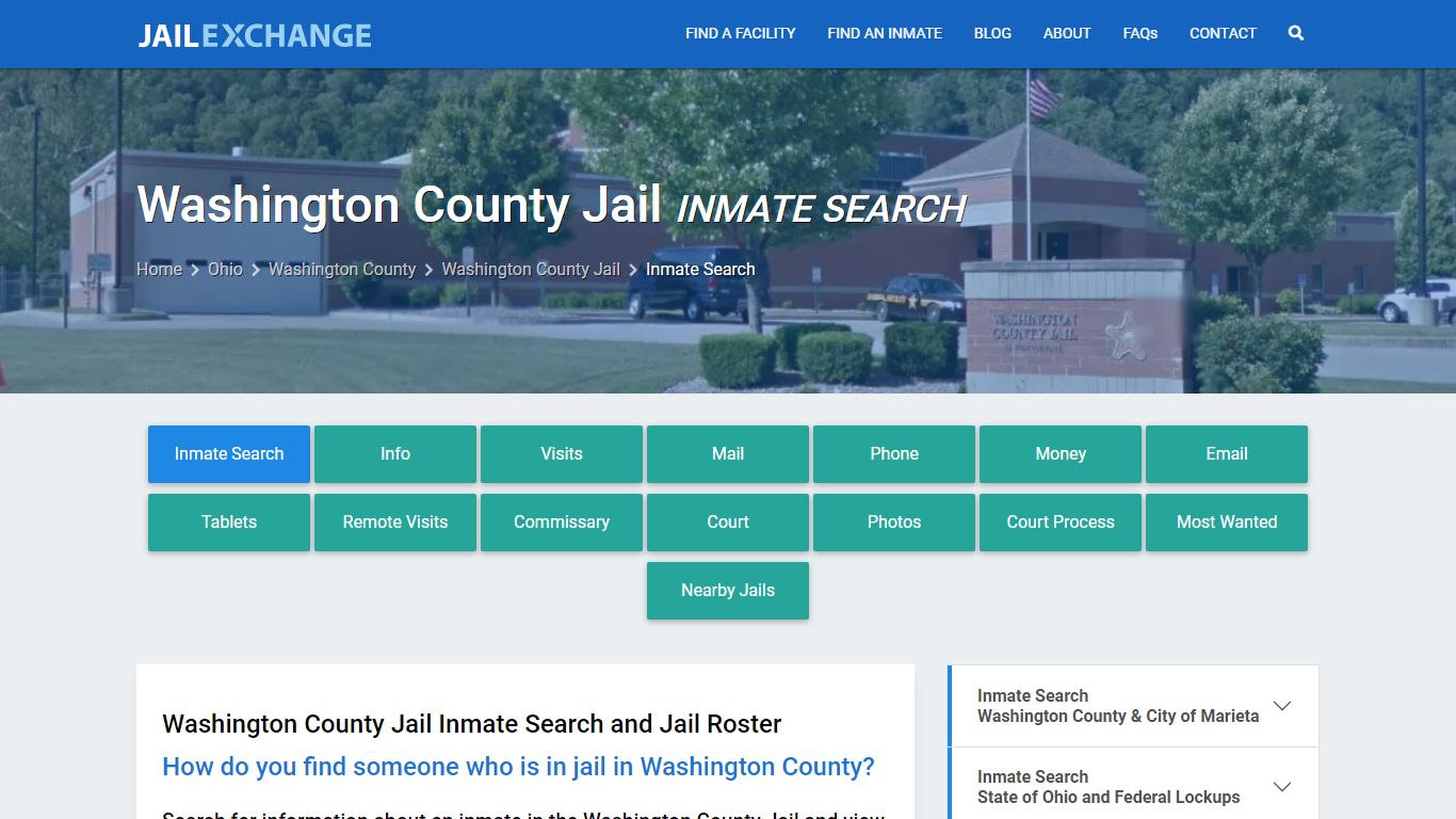 Inmate Search: Roster & Mugshots - Washington County Jail, OH